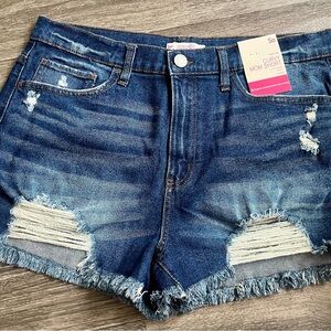 SO Women's Distressed Blue Jean Shorts